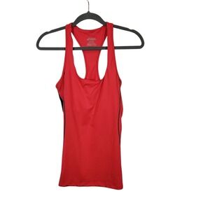 Asics Women's Red Racerback Tank Top Athletic Training Workout Apparel - Medium‎